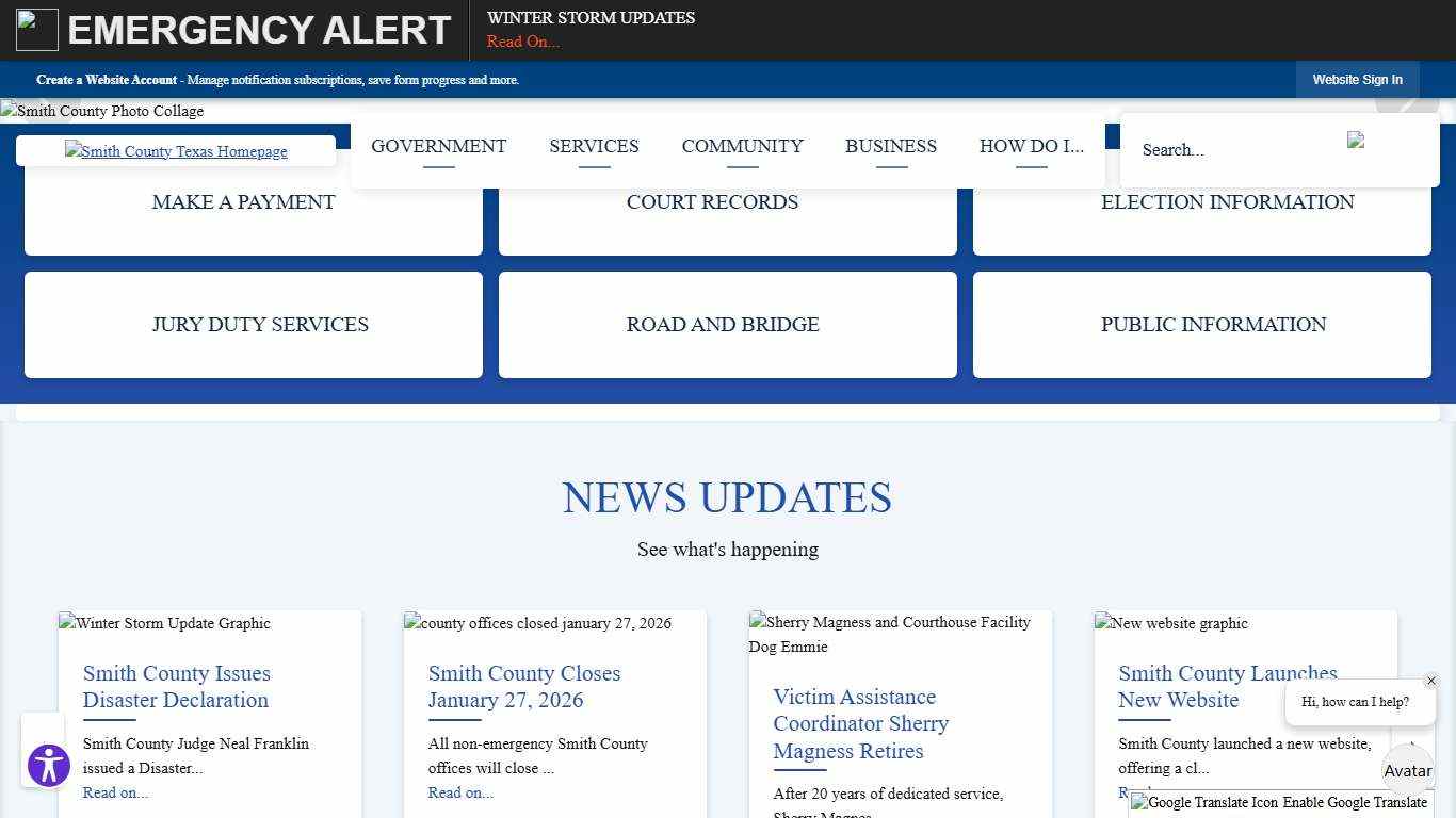 Smith County, TX Official Website